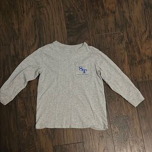 Southern Tide Gray Long Sleeve Tee Classic Crew